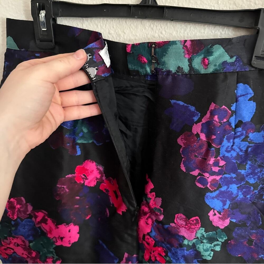 Tibi Floral Silk Mini Skirt 8 - Picture 3 of 7